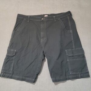 Genuine Dickies Cargo Shorts Mens 40 Black Stretch Utility Workwear GR408RBK